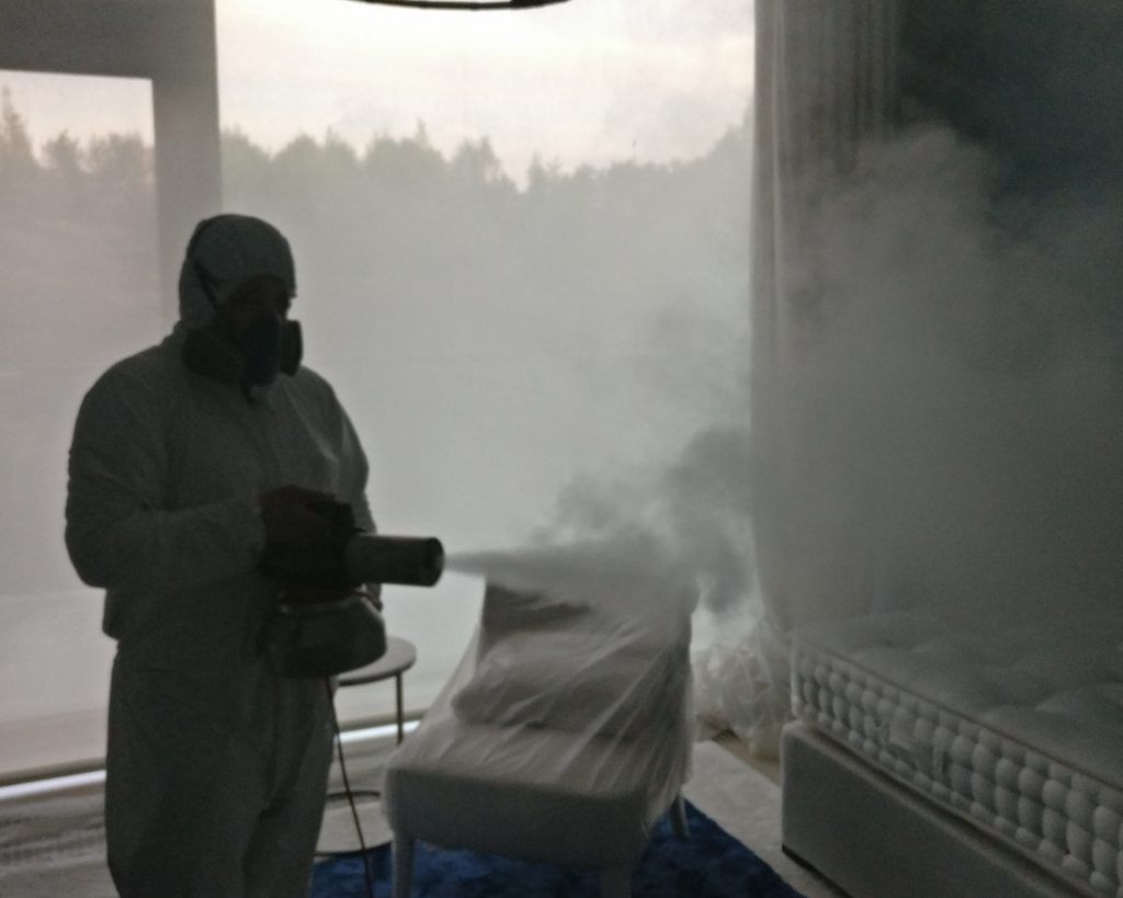 Сухой туман от запахов. Обработка сухим туманов в Прокопьевске. Цены